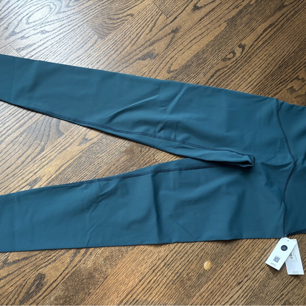 SPANX Teal Leggings booty boost full length size medium